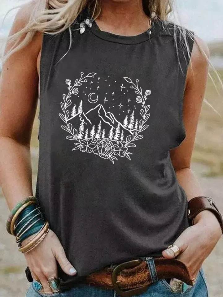 Regata Boho Vintage Montanha e Natureza - Aloha Spirit Store