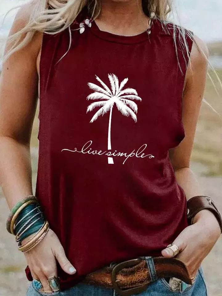 Regata Boho Vintage Palmeira - Aloha Spirit Store