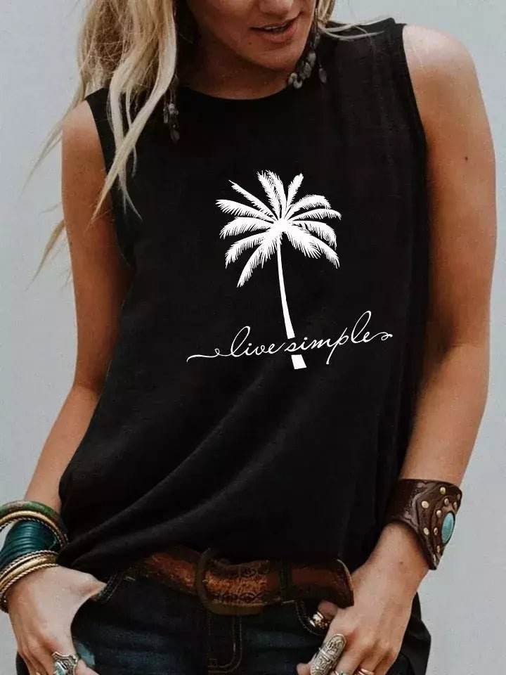 Regata Boho Vintage Palmeira - Aloha Spirit Store