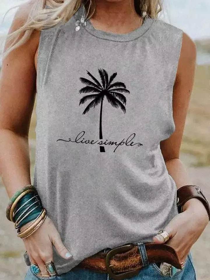Regata Boho Vintage Palmeira - Aloha Spirit Store