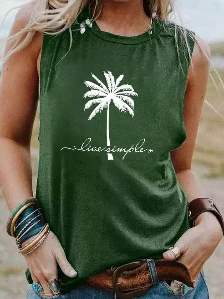 Regata Boho Vintage Palmeira - Aloha Spirit Store