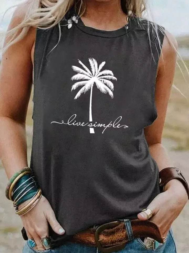 Regata Boho Vintage Palmeira - Aloha Spirit Store
