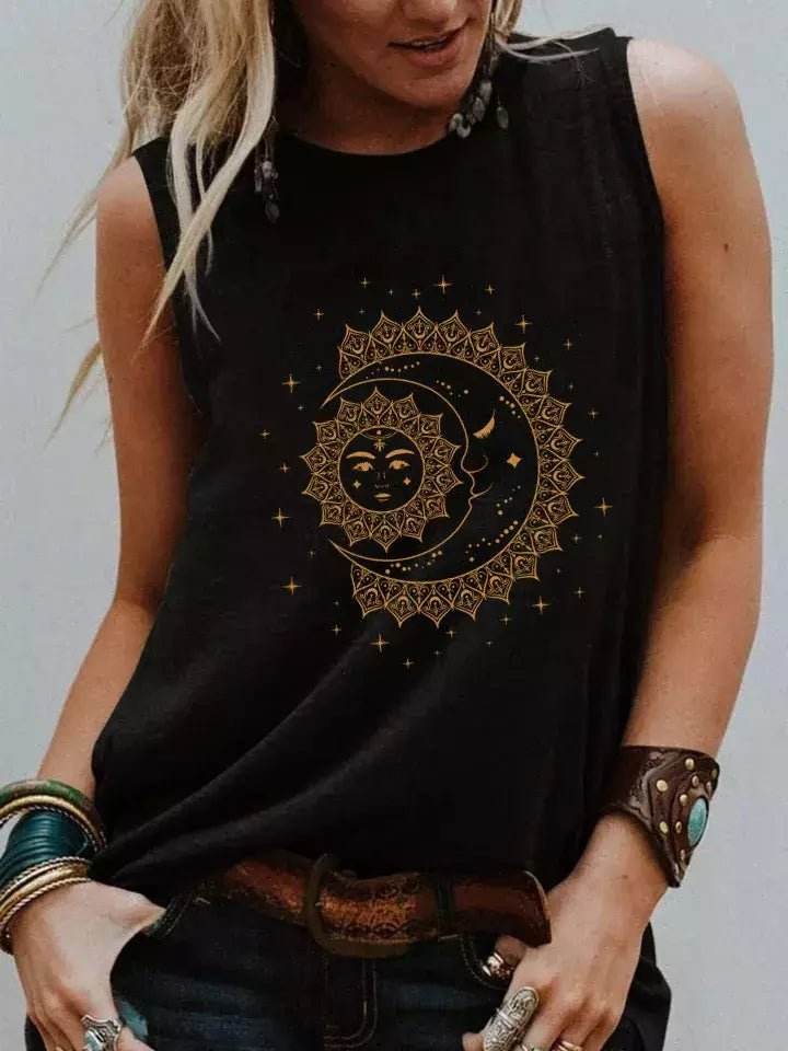 Regata Boho Vintage Sol e Lua - Aloha Spirit Store