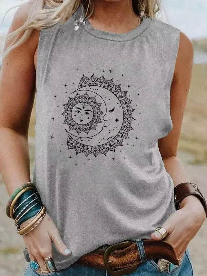 Regata Boho Vintage Sol e Lua - Aloha Spirit Store