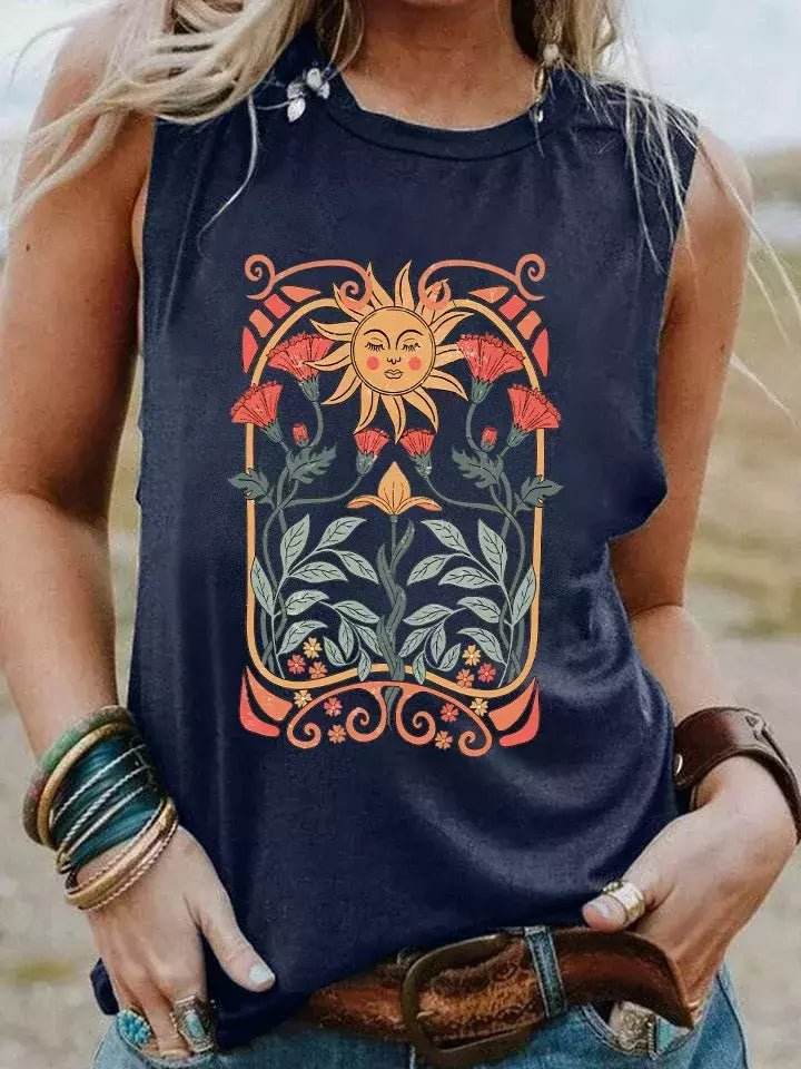 Regata Boho Vintage Sol e Natureza - Aloha Spirit Store