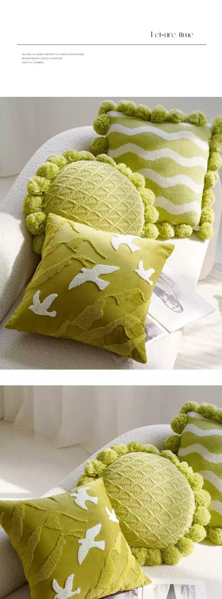 Capa de Almofada Texturizada Verde Zen Cor 1 (45X45CM) vendido por Aloha Spirit Store