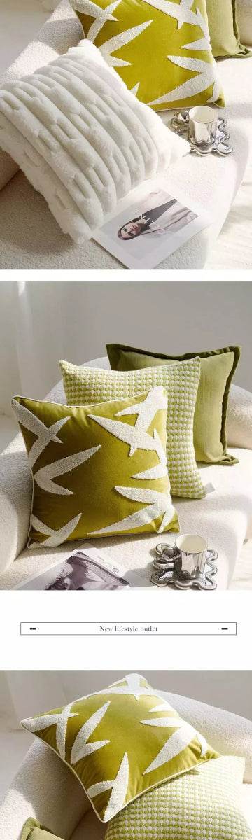 Capa de Almofada Texturizada Verde Zen - Aloha Spirit Store