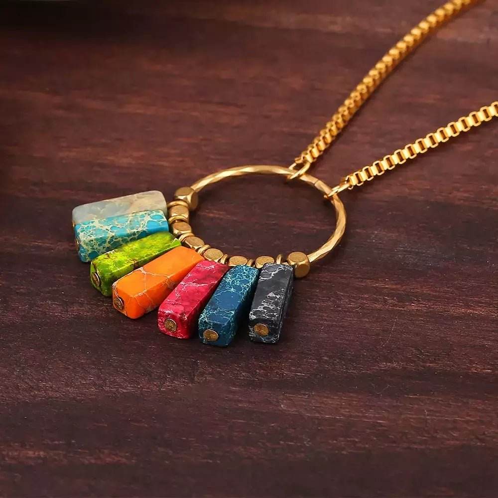 Colar Boho Jasper Imperial - Aloha Spirit Store