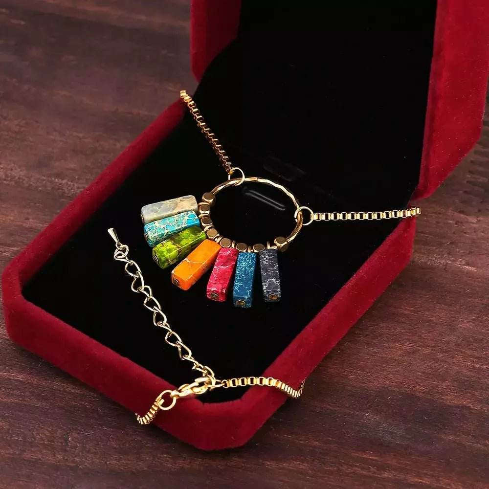 Colar Boho Jasper Imperial - Aloha Spirit Store