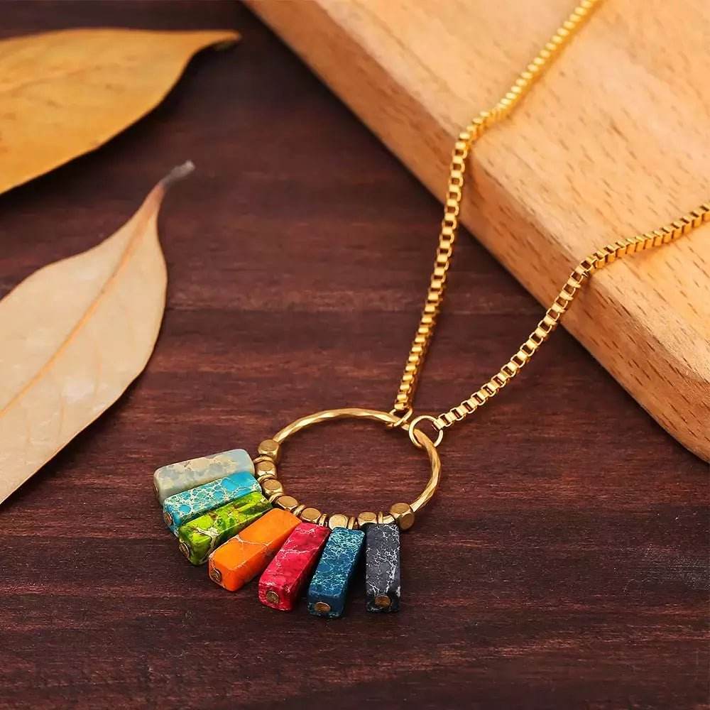 Colar Boho Jasper Imperial - Aloha Spirit Store