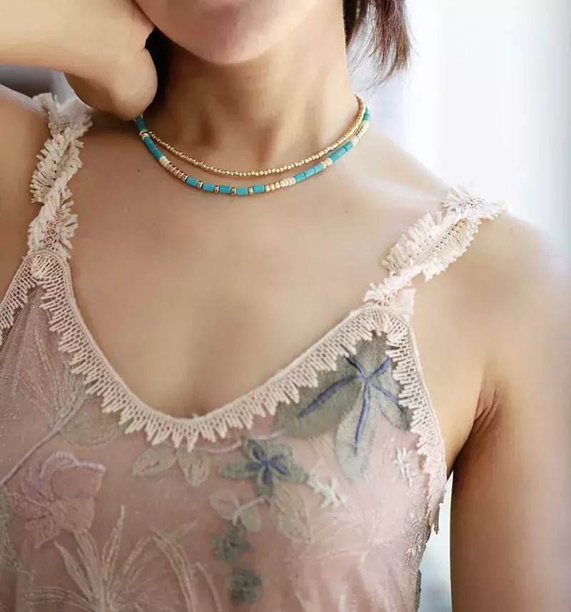 Colar de Pedra Turquesa - Aloha Spirit Store