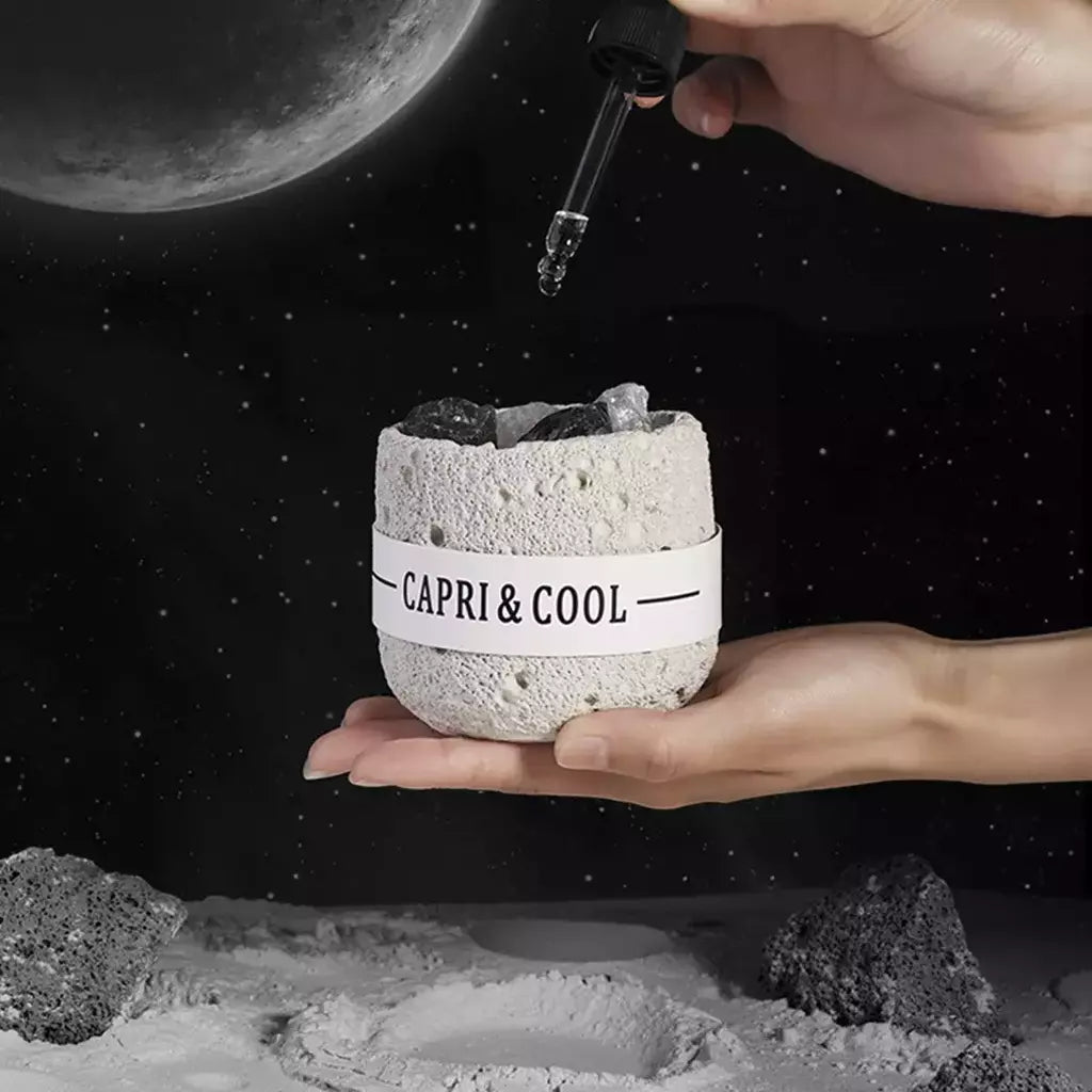 Difusor de Aromas em Rocha Vulcânica cinza claro vendido por Aloha Spirit Store