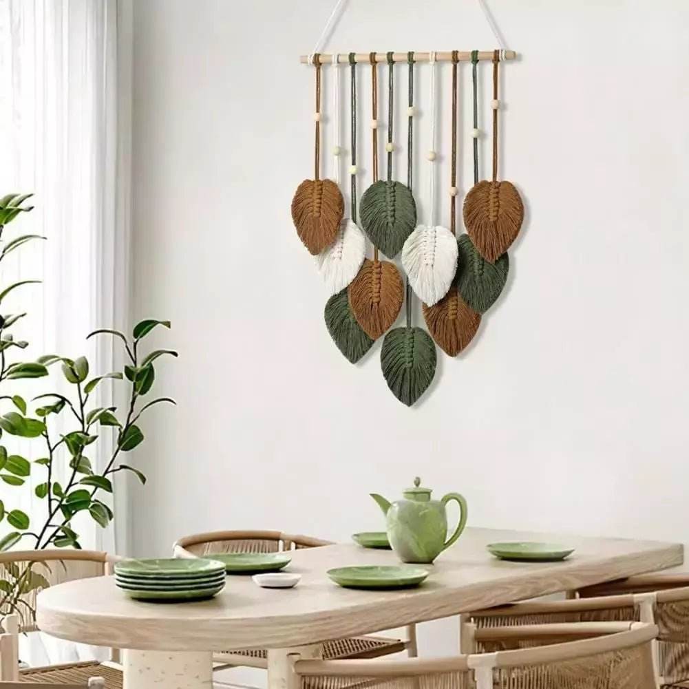 Folhas Decorativas em Macramê - Aloha Spirit Store