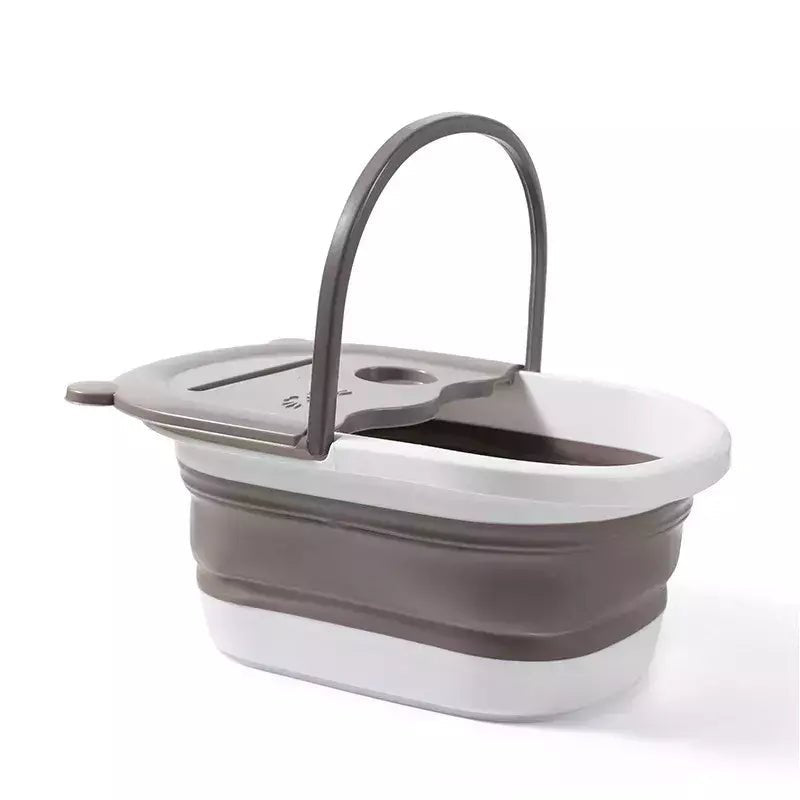 Tina para Escalda Pés Dobrável Cinza branco vendido por Aloha Spirit Store