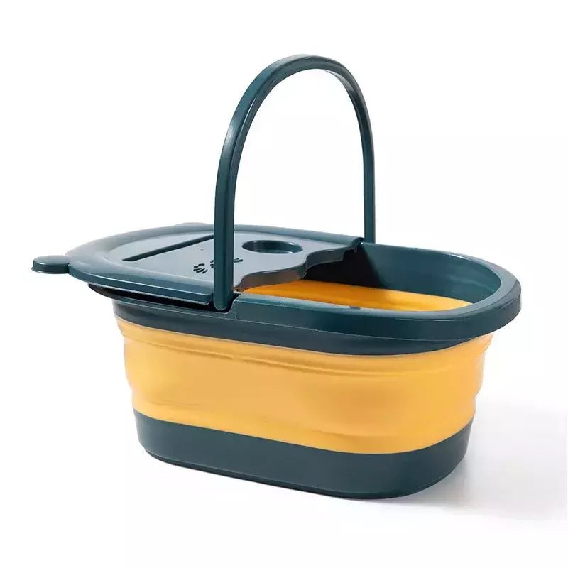 Tina para Escalda Pés Dobrável Cinza branco vendido por Aloha Spirit Store