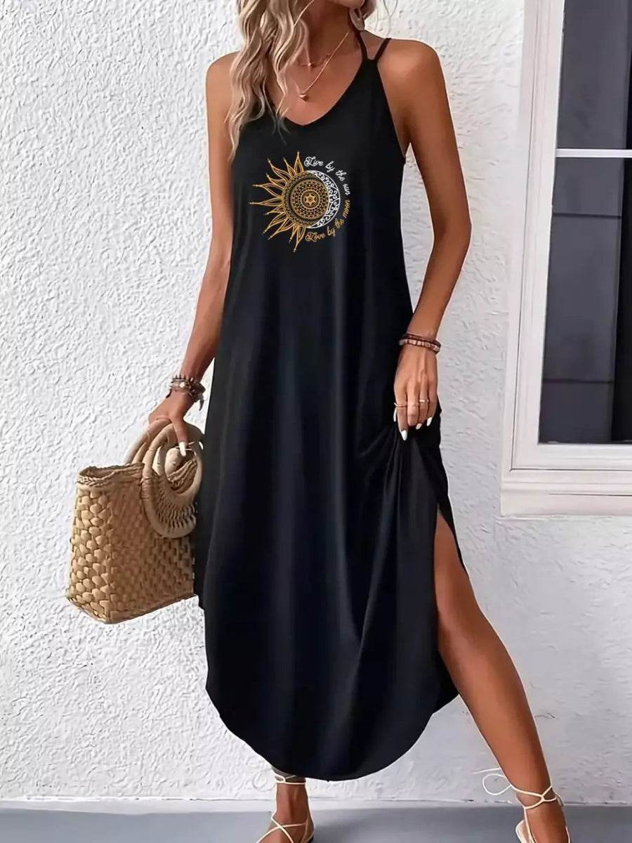 Vestido Maxi Sem Mangas - Aloha Spirit Store