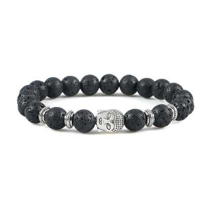 Pulseira Reiki Premium de Buda com Olho de Tigre Natural