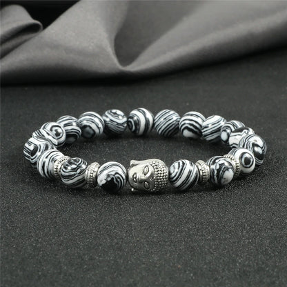 Pulseira Reiki Premium de Buda com Olho de Tigre Natural