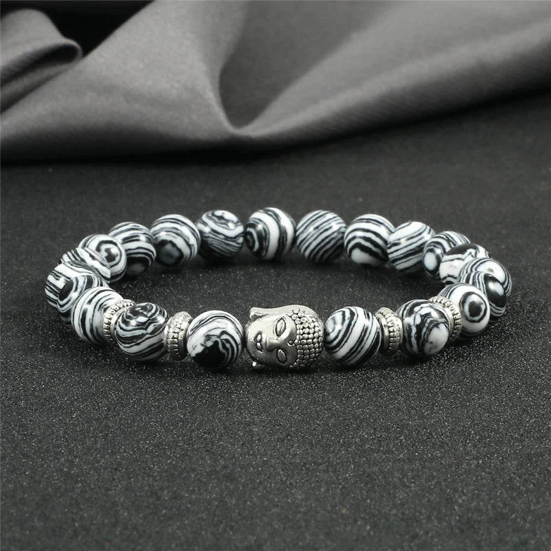 Pulseira Reiki Premium de Buda com Olho de Tigre Natural