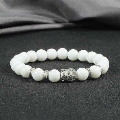 Pulseira Reiki Premium de Buda com Olho de Tigre Natural
