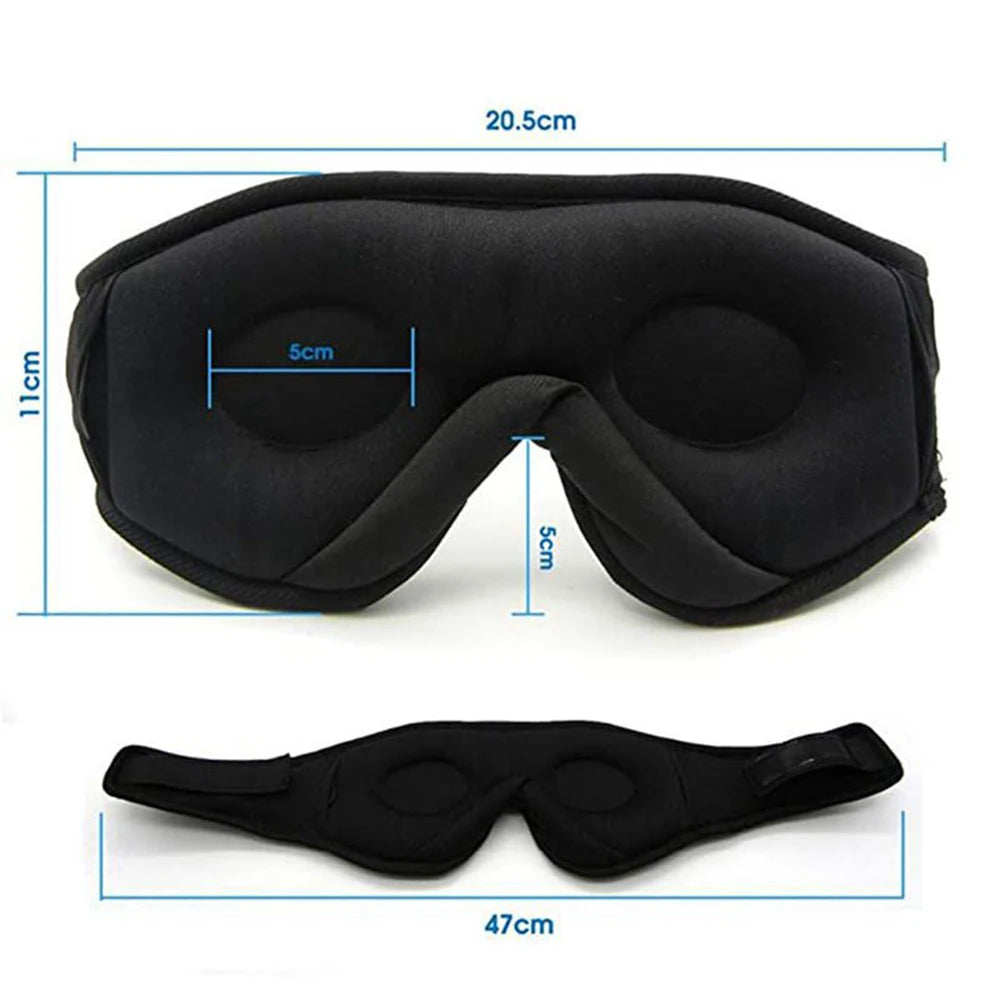 Máscara de Dormir Premium com Fone Bluetooth 3D