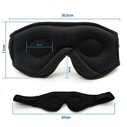 Máscara de Dormir Premium com Fone Bluetooth 3D