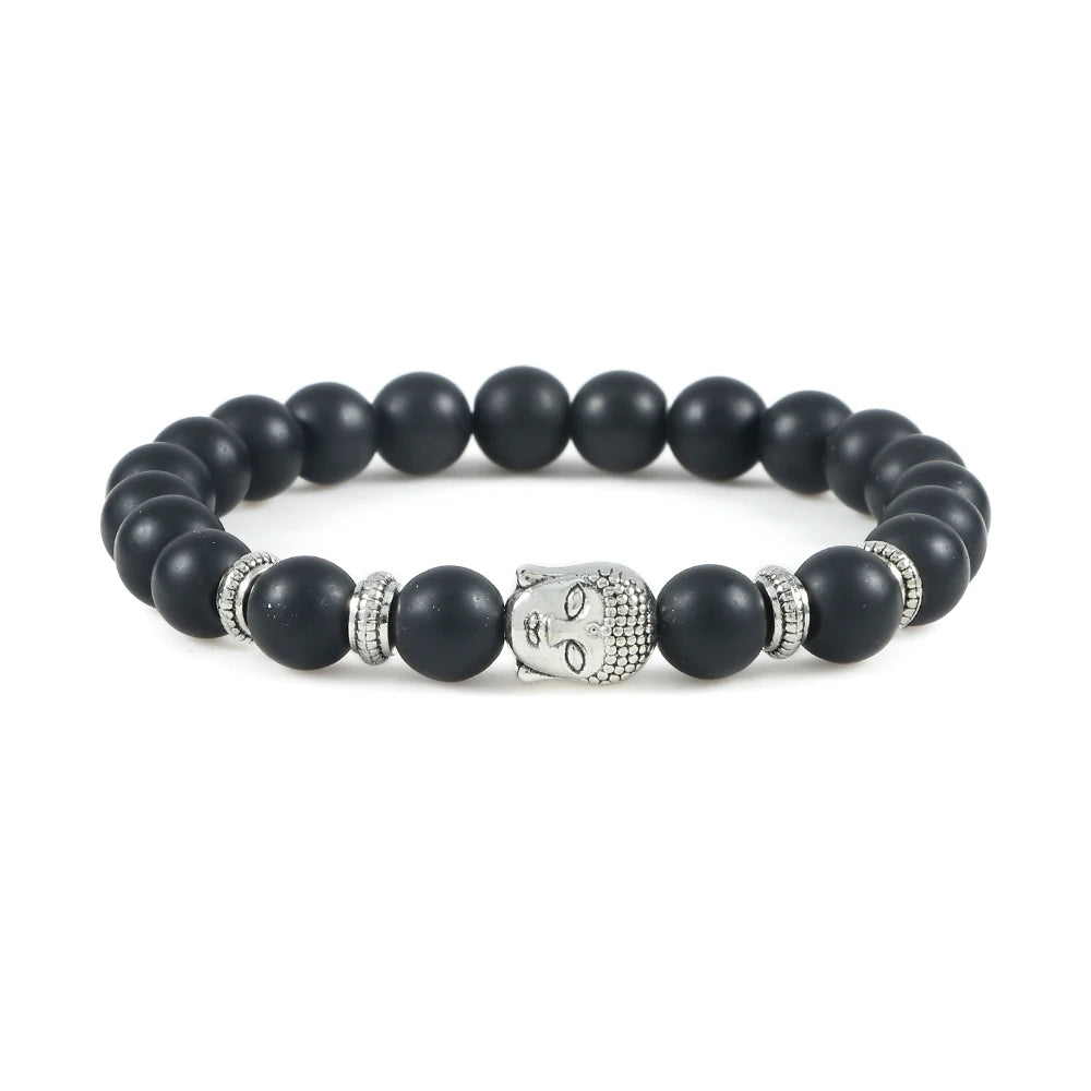 Pulseira Reiki Premium de Buda com Olho de Tigre Natural