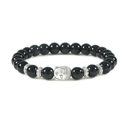 Pulseira Reiki Premium de Buda com Olho de Tigre Natural