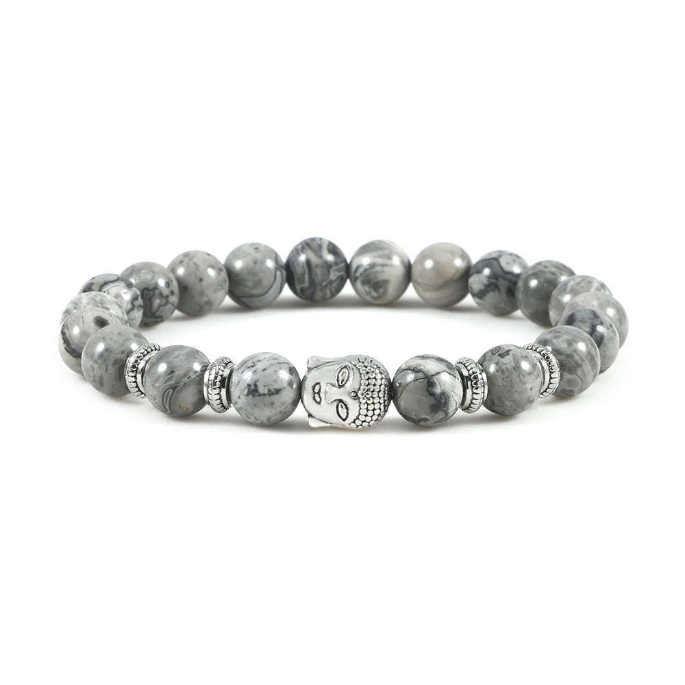 Pulseira Reiki Premium de Buda com Olho de Tigre Natural