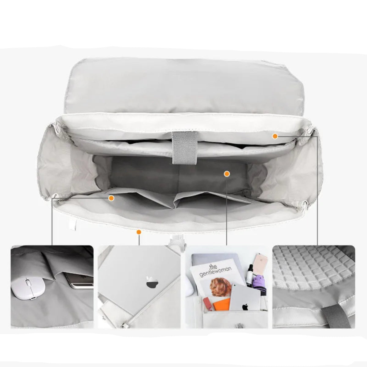 Mochila Feminina Premium Grande Capacidade Impermeável