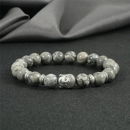 Pulseira Reiki Premium de Buda com Olho de Tigre Natural