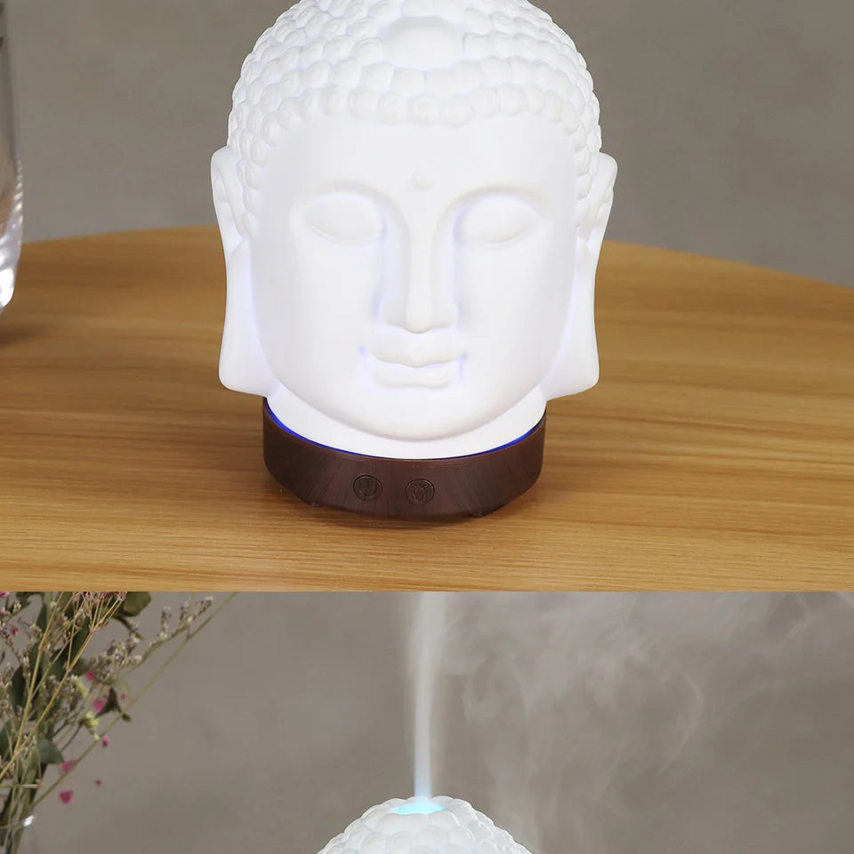 Difusor Umidificador Buda Premium com Wi-Fi e 7 Cores LED