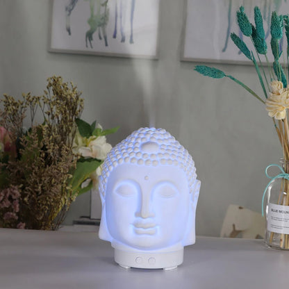 Difusor Umidificador Buda Premium com Wi-Fi e 7 Cores LED