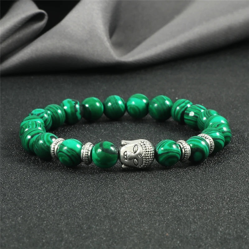 Pulseira Reiki Premium de Buda com Olho de Tigre Natural