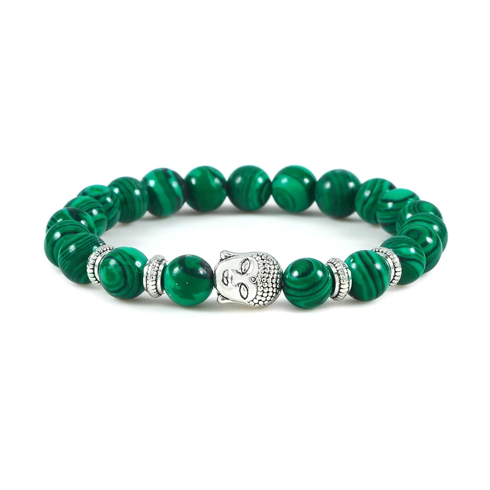 Pulseira Reiki Premium de Buda com Olho de Tigre Natural