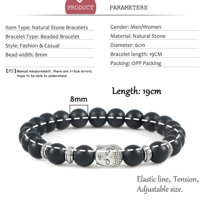 Pulseira Reiki Premium de Buda com Olho de Tigre Natural