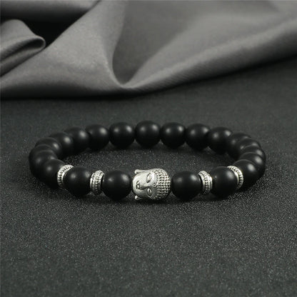 Pulseira Reiki Premium de Buda com Olho de Tigre Natural