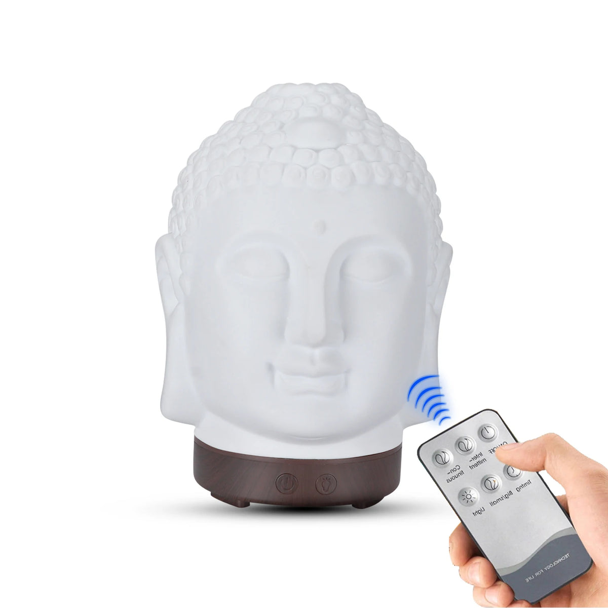 Difusor Umidificador Buda Premium com Wi-Fi e 7 Cores LED