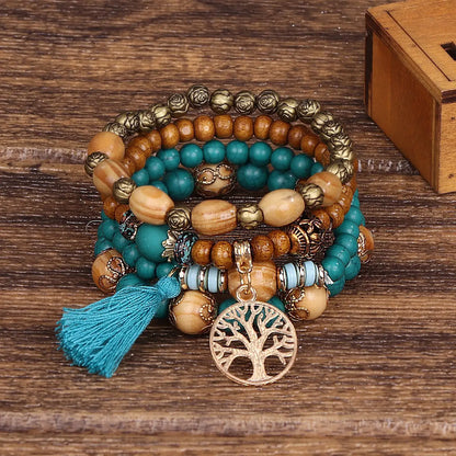 Kit de Pulseiras Boho Premium Árvore da Vida