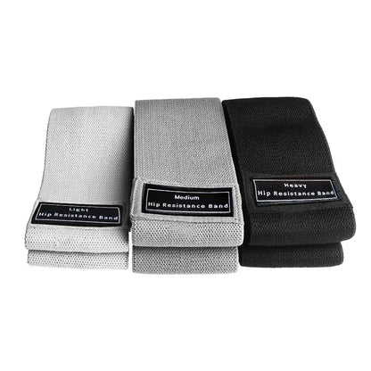 Kit Premium de Faixas de Resistência em Tecido para Glúteos e Coxas
