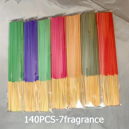 Kit Premium com 7 Conjuntos e 140 Varetas de Incenso