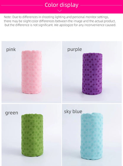 Toalha Premium para Hot Yoga com Pontos de Aderência