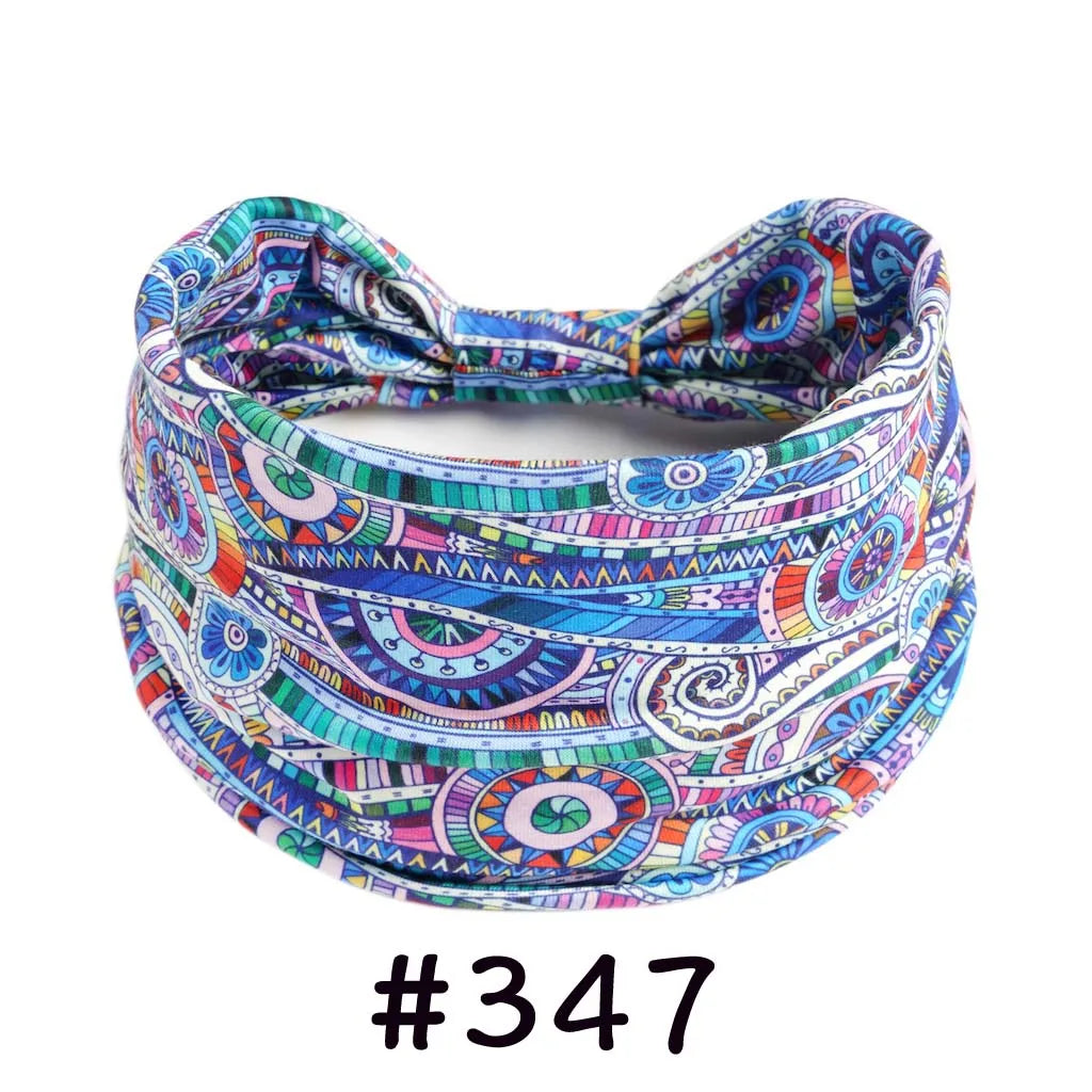 Faixa de Cabelo Turbante Boho Premium