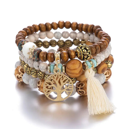 Kit de Pulseiras Boho Premium Árvore da Vida