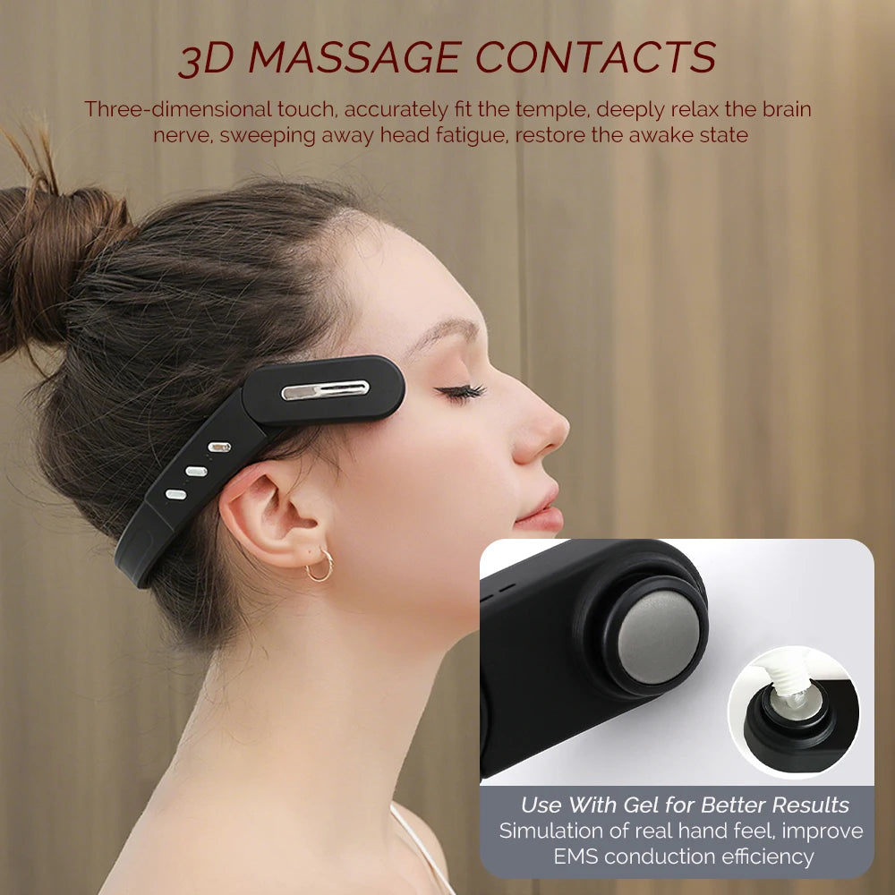 Massageador Elétrico 3D Premium para Cabeça com EMS