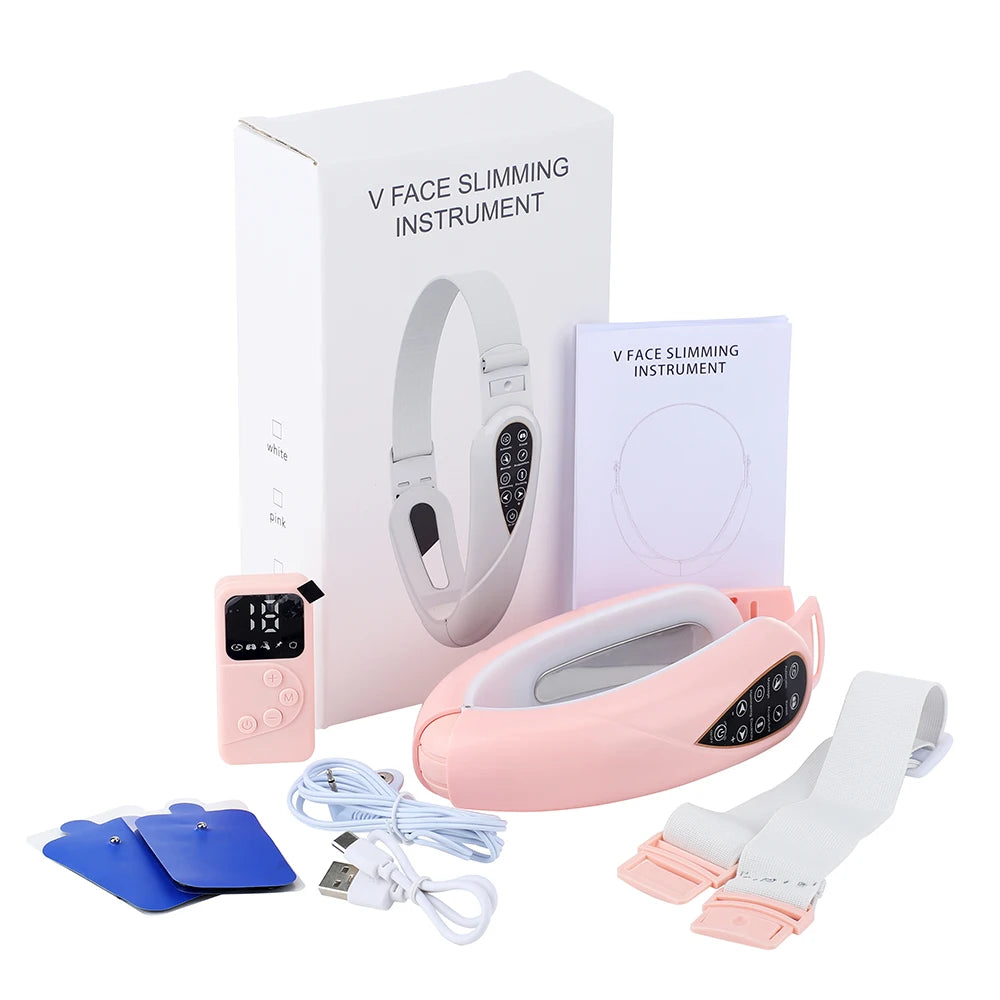 Aparelho Facial Elétrico Premium V-Face com LED