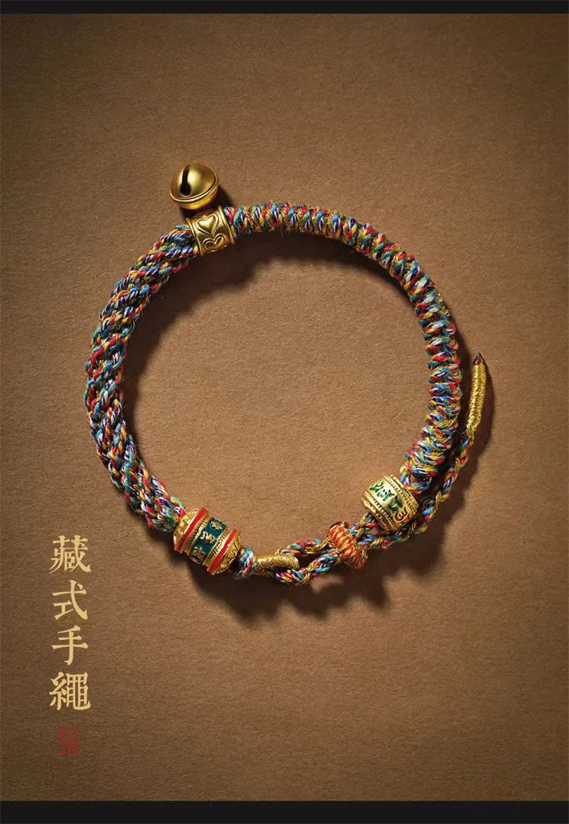 Pulseira Tibetana Artesanal Premium Om Mani Padme Hum