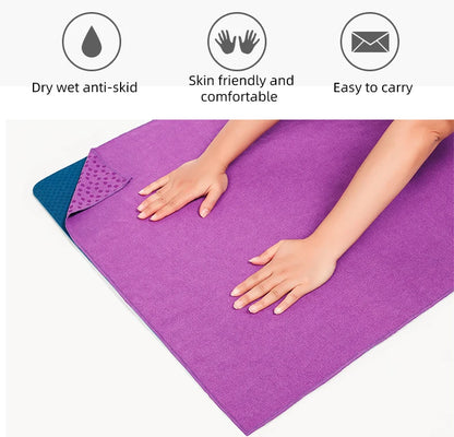 Toalha Premium para Hot Yoga com Pontos de Aderência