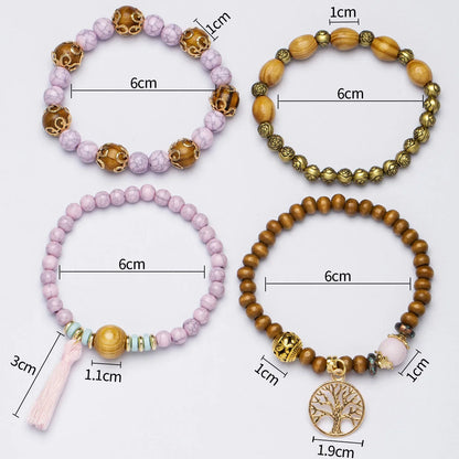 Kit de Pulseiras Boho Premium Árvore da Vida