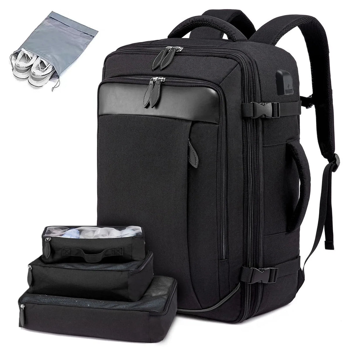 Mochila de Viagem Premium Grande Capacidade Expansível